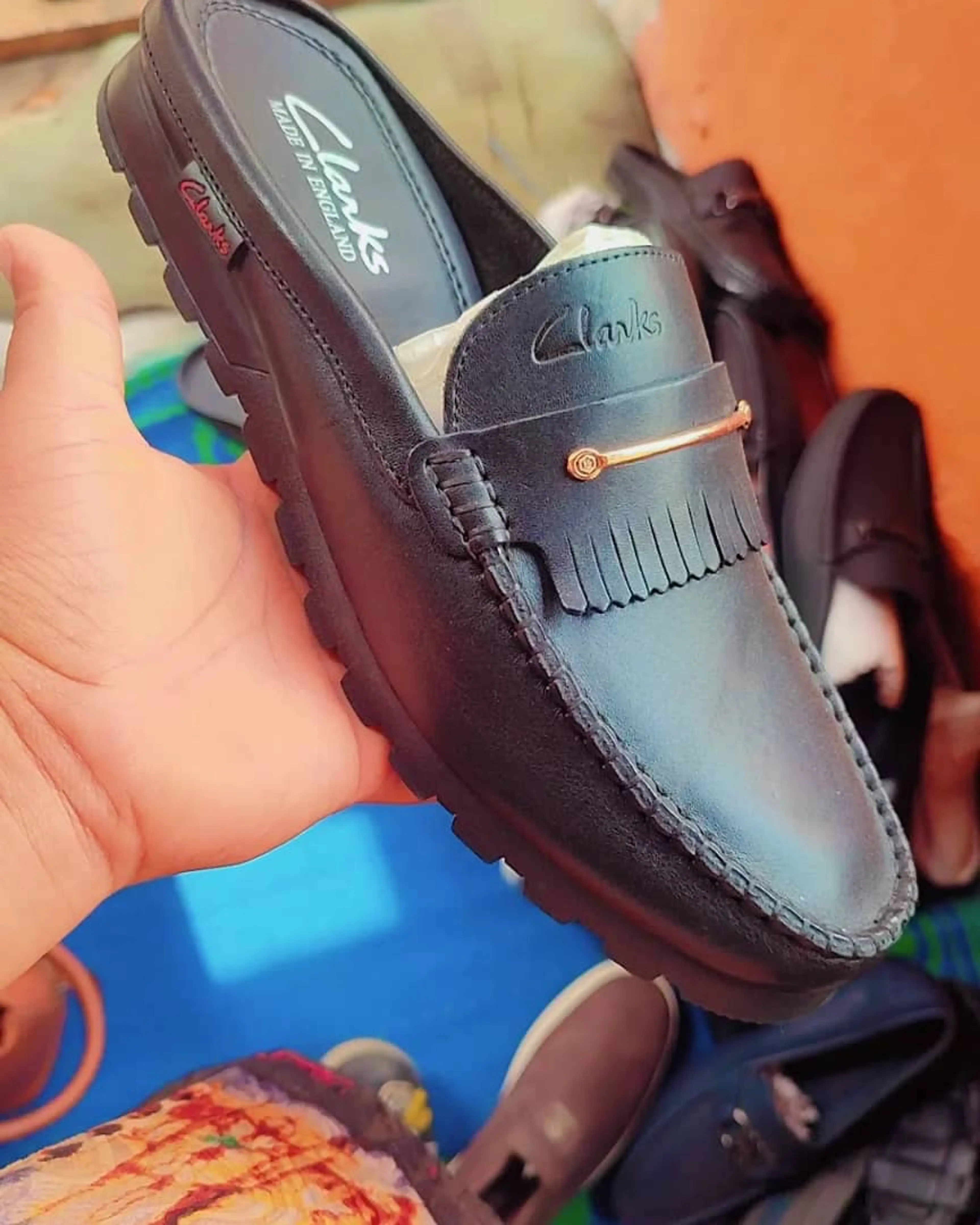 Men Black Half-cut Casual Shoe